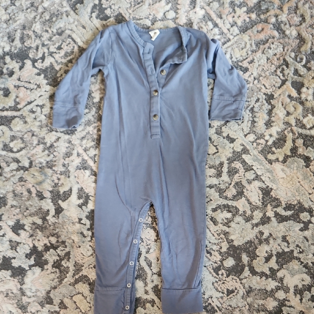 Kate Quinn Slate Blue Kids Unionsuit